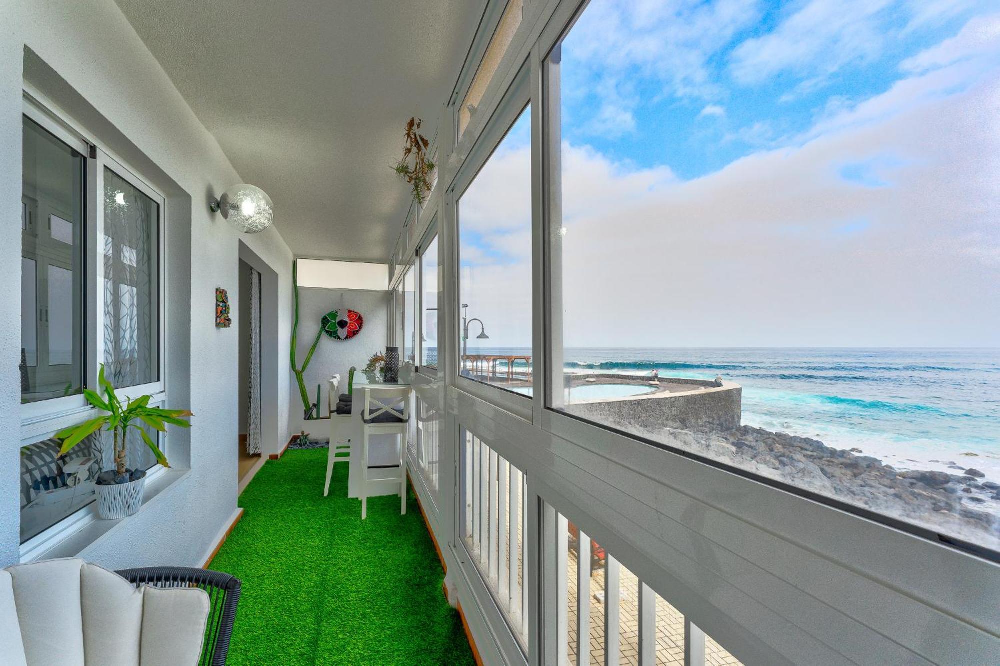 1St Line Sea View 3 Rooms Apartment In Tenerife 92M2 Бахамар Экстерьер фото